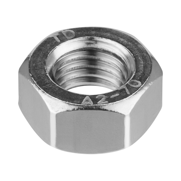 schraubenpost.de® | Sechskantmuttern (Standard Ausführung) M3 - M16 | DIN 934 / ISO 4032 | Edelstahl A2 V2A | Edelstahlmuttern M16 (10 Stück)