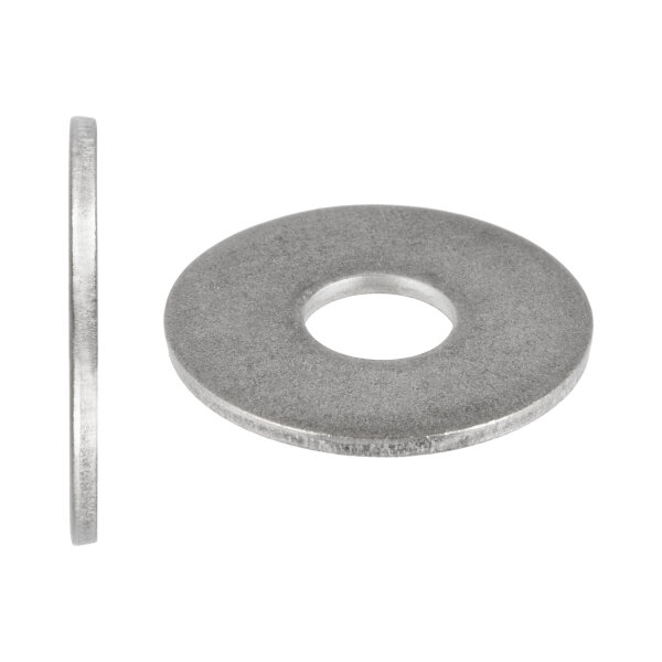 Unterlegscheiben Edelstahl Form-A ohne Fase V2A V2A DIN 125 6,4 mm für M6 -  U-Scheiben Beilagscheiben Metallscheiben Edelstahlscheiben