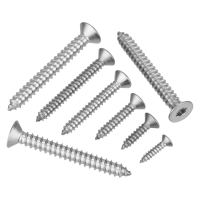 schraubenpost.de® | Blechschrauben mit Senkkopf und Innensechsrund TX | Form C (mit Spitze) - 3,5x9,5 mm (100 Stück) | DIN 7982 / ISO 14586 | Edelstahl A2 V2A | TORX