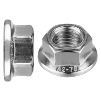 schraubenpost.de® | Flanschmuttern ohne Unterkopfverzahnung (Glatt) M3 - M16 | DIN 6923 / ISO 4161 | Edelstahl A2 V2A | Bundmuttern Sechskantmuttern mit Flansch M3 (10 Stück)