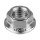 schraubenpost.de® | Flanschmuttern ohne Unterkopfverzahnung (Glatt) M3 - M16 | DIN 6923 / ISO 4161 | Edelstahl A2 V2A | Bundmuttern Sechskantmuttern mit Flansch M5 (25 Stück)