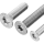 schraubenpost.de® | Senkschrauben mit Innensechsrund (TX) - M3x12 mm (100 Stück) | DIN 965-TX / ISO 14581 | Edelstahl A2 V2A | mit Vollgewinde | Gewindeschrauben Senkkopfschrauben Torx